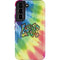 Liquid Blue Tie Dye Peace & Love Galaxy S22 Pro Case