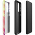 Liquid Blue Tie Dye Peace & Love Galaxy S22 Pro Case