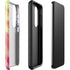 Liquid Blue Tie Dye Peace & Love Galaxy S23 Plus Pro Case