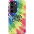 Liquid Blue Tie Dye Peace & Love Galaxy S23 Pro Case