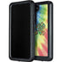 Liquid Blue Tie Dye Peace & Love Galaxy S23 Waterproof Case