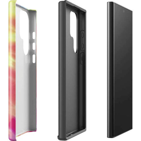 Liquid Blue Tie Dye Peace & Love Galaxy S24 Ultra Impact Case