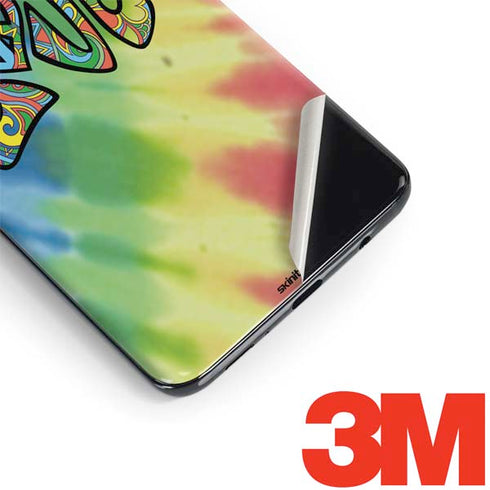 Liquid Blue Tie Dye Peace & Love Galaxy S9 Plus Skin