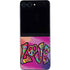 Liquid Blue Tie Dye Peace & Love Galaxy Z Flip5 5G Skin