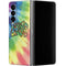 Liquid Blue Tie Dye Peace & Love Galaxy Z Fold4 5G Skin