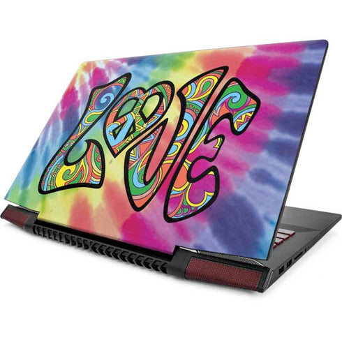 Liquid Blue Tie Dye Peace & Love Lenovo IdeaPad Skin