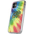 Liquid Blue Tie Dye Peace & Love iPhone 11 Clear Case