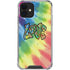 Liquid Blue Tie Dye Peace & Love iPhone 12 Clear Case