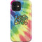 Liquid Blue Tie Dye Peace & Love iPhone 12 Impact Case