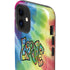 Liquid Blue Tie Dye Peace & Love iPhone 12 Impact Case