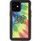 Liquid Blue Tie Dye Peace & Love iPhone 12 Mini Waterproof Case