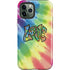 Liquid Blue Tie Dye Peace & Love iPhone 12 Pro Impact Case