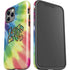 Liquid Blue Tie Dye Peace & Love iPhone 12 Pro Impact Case