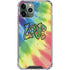 Liquid Blue Tie Dye Peace & Love iPhone 12 Pro Max Clear Case
