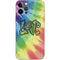 Liquid Blue Tie Dye Peace & Love iPhone 12 Pro Skin