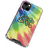 Liquid Blue Tie Dye Peace & Love iPhone 13 Clear Case
