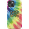 Liquid Blue Tie Dye Peace & Love iPhone 13 Impact Case