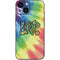 Liquid Blue Tie Dye Peace & Love iPhone 13 Mini Skin