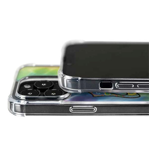 Liquid Blue Tie Dye Peace & Love iPhone 13 Pro MagSafe Case