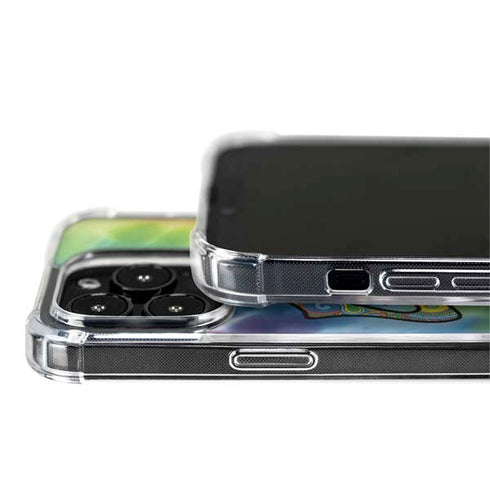 Liquid Blue Tie Dye Peace & Love iPhone 13 Pro Max MagSafe Case
