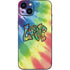 Liquid Blue Tie Dye Peace & Love iPhone 15 Plus Skin