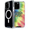 Liquid Blue Tie Dye Peace & Love iPhone 15 Pro MagSafe Case