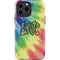 Liquid Blue Tie Dye Peace & Love iPhone 15 Pro Max Impact Case