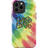 Liquid Blue Tie Dye Peace & Love iPhone 15 Pro Max Impact Case