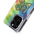 Liquid Blue Tie Dye Peace & Love iPhone 15 Pro Max MagSafe Case