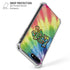 Liquid Blue Tie Dye Peace & Love iPhone 7/8 Plus Clear Case