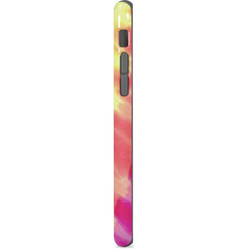 Liquid Blue Tie Dye Peace & Love iPhone 7 Pro Case
