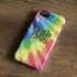 Liquid Blue Tie Dye Peace & Love iPhone 8 Pro Case