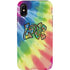 Liquid Blue Tie Dye Peace & Love iPhone X Pro Case