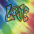 Liquid Blue Tie Dye Peace & Love iPhone X Skin