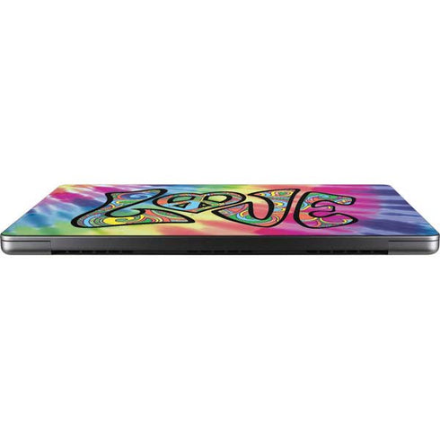 Liquid Blue Tie Dye Peace & Love MacBook Pro 14in (2021-24) Skin