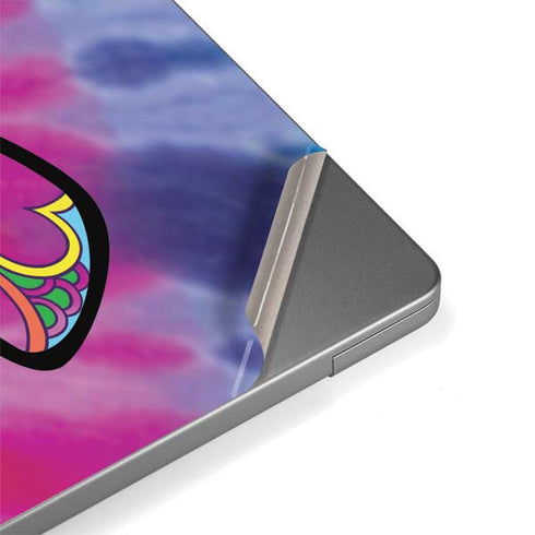 Liquid Blue Tie Dye Peace & Love MacBook Pro 14in (2021-24) Skin