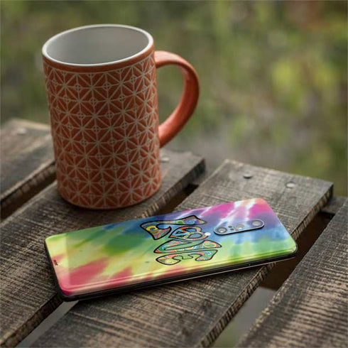 Liquid Blue Tie Dye Peace & Love OnePlus 7 Pro Skin