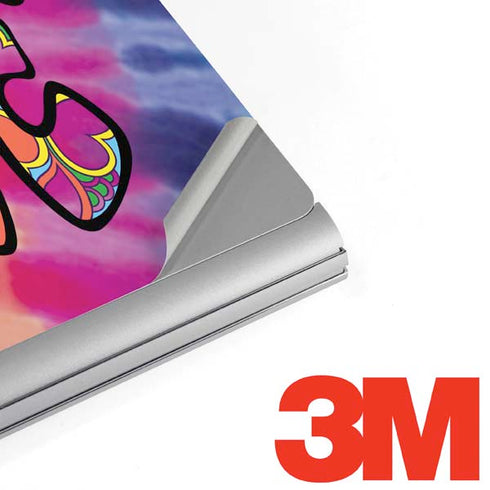 Liquid Blue Tie Dye Peace & Love Surface Book 2 13.5in Skin