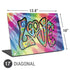 Liquid Blue Tie Dye Peace & Love Universal Laptop 17in (13.8 x 10in) Skin