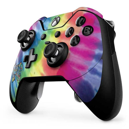 Liquid Blue Tie Dye Peace & Love Xbox One Elite Controller Skin