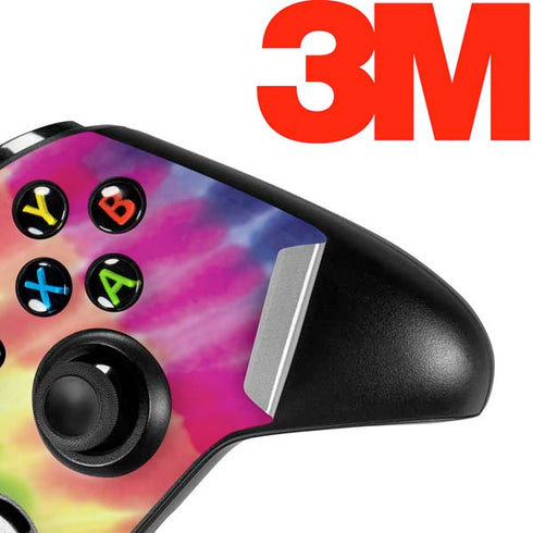 Liquid Blue Tie Dye Peace & Love Xbox One S Controller Skin