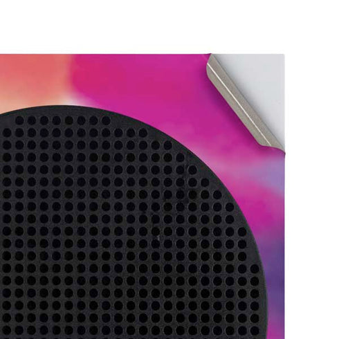 Liquid Blue Tie Dye Peace & Love Xbox Series S Console Skin