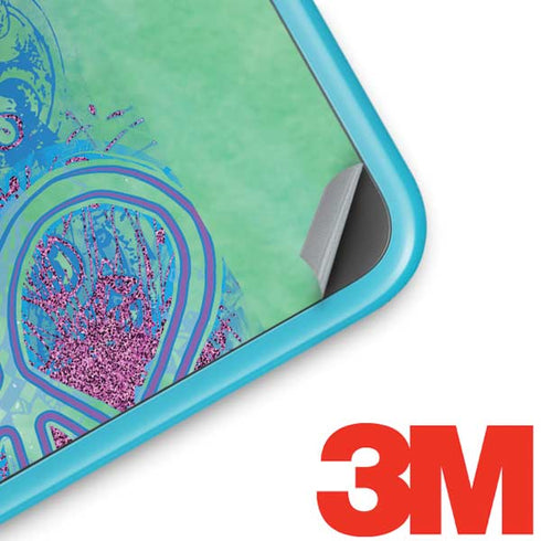 Liquid Blue Tie Dye Peace Heart Nintendo 2DS XL (2017) Skin