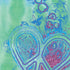 Liquid Blue Tie Dye Peace Heart Nintendo 2DS XL (2017) Skin