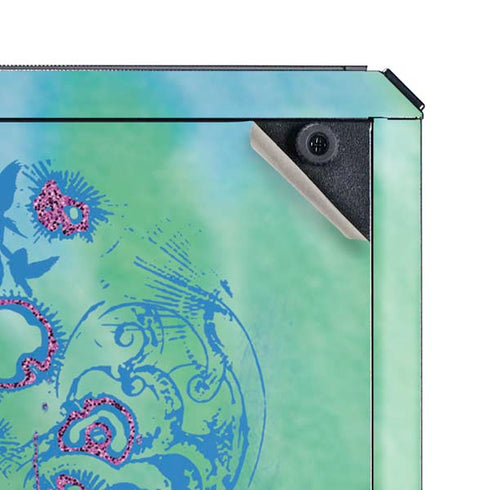 Liquid Blue Tie Dye Peace Heart Cooler Master MasterBox Q300L Mini Tower Skin