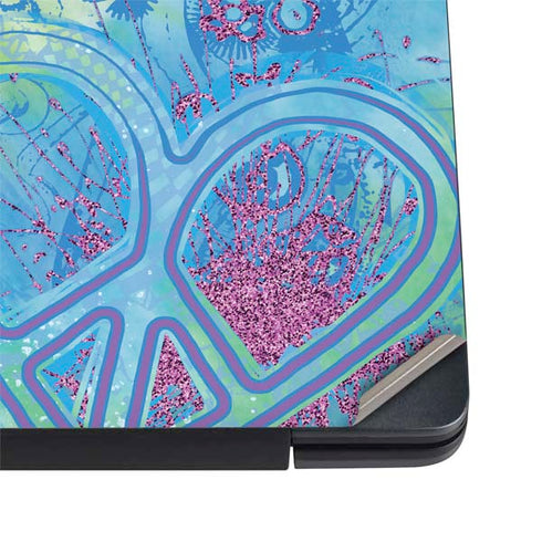 Liquid Blue Tie Dye Peace Heart Dell Vostro Skin