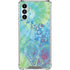 Liquid Blue Tie Dye Peace Heart Galaxy A13 5G Clear Case