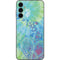Liquid Blue Tie Dye Peace Heart Galaxy A14 5G Skin