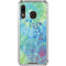 Liquid Blue Tie Dye Peace Heart Galaxy A30 Clear Case