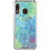 Liquid Blue Tie Dye Peace Heart Galaxy A30 Clear Case